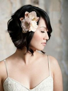 Short Wedding Hairstyle for Black Hair