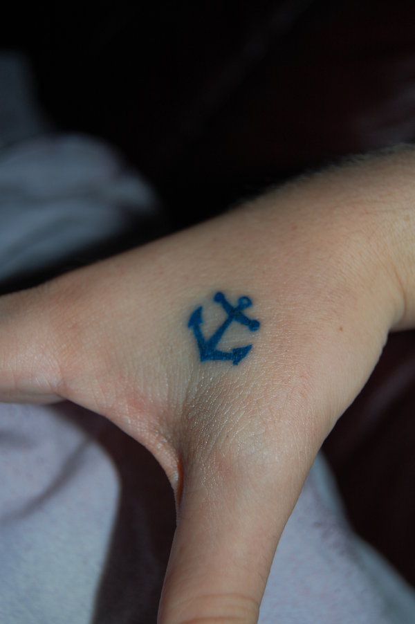 Simple Anchor Tattoo