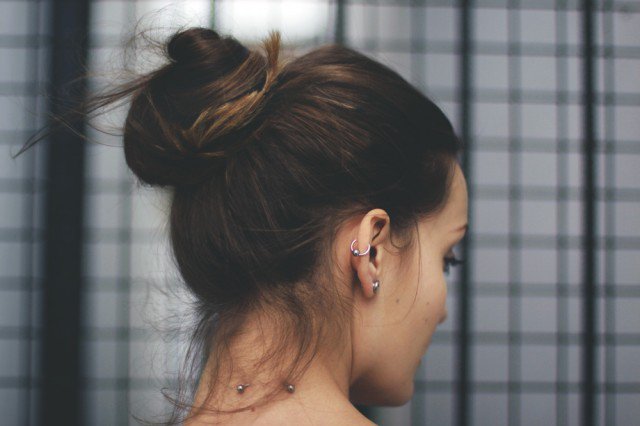 Simple High Bun Hairstyle