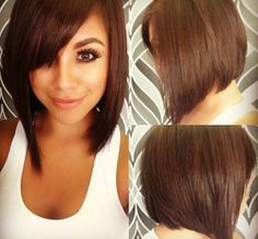 Sleek Bob Haircut for Round Faces