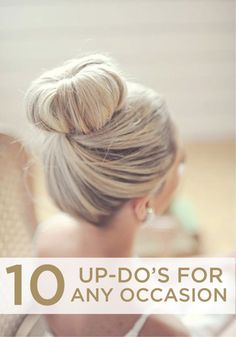 Sleek Top Bun Hairstyle