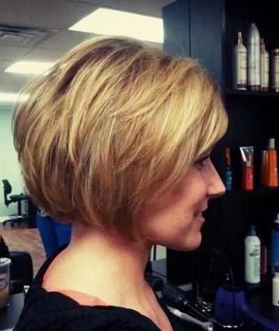 Stacked Blond Bob Haircut