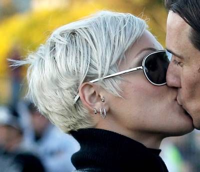 Super Short Blond Hairstyle