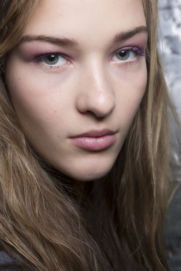 The Violet Lipstick as Eyeshadow at Derek Lam Spring 2015