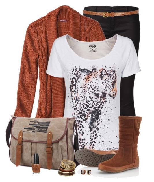 Trendy Brown Outfit for Fall