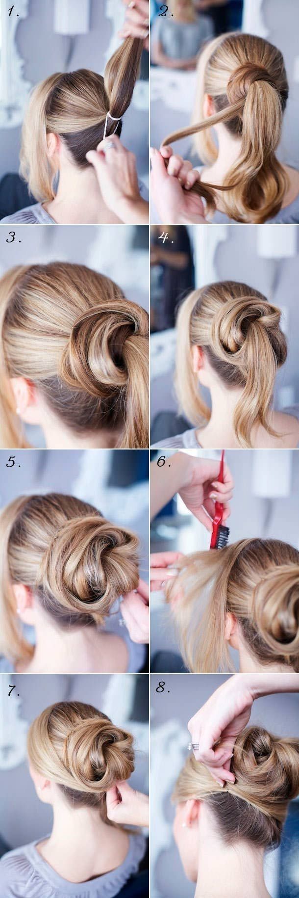 Trendy Low Bun Hairstyle