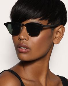 Trendy Short Straight Haircut for African American Women