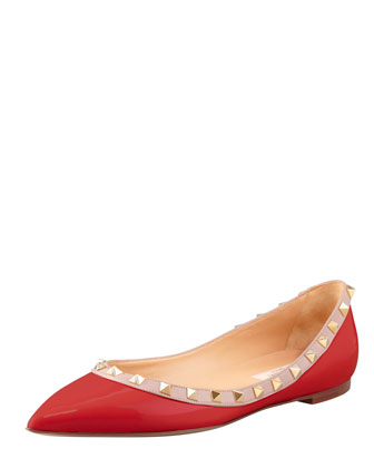 Valentino Studded Ballerina Flat