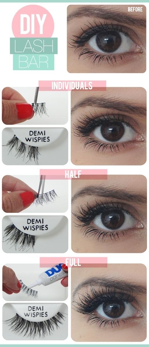 Wear False Eyelashes