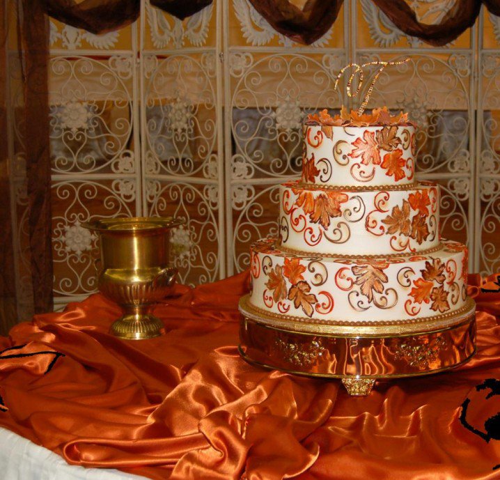 Wedding Cake with Stylish Patterns