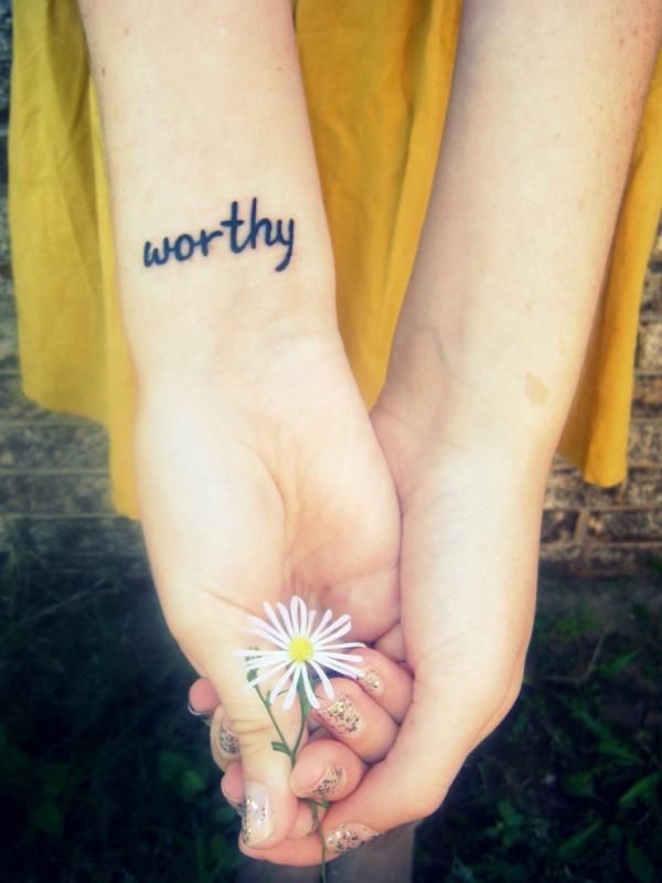 Worthy Wrist Tattoo