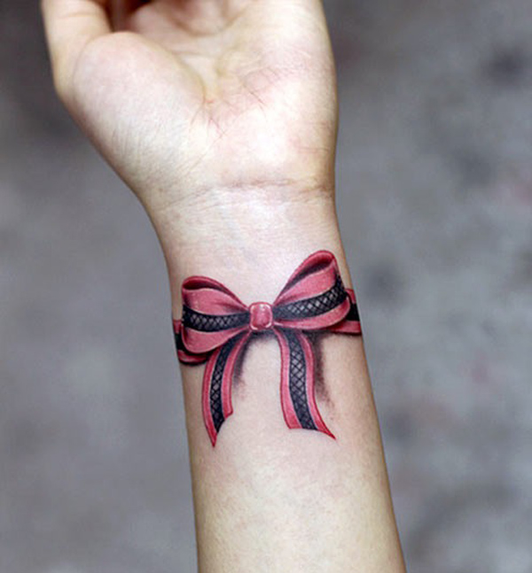 Wrist Bow Tattoo