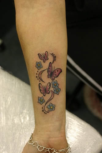 Wrist Butterfly Tattoo