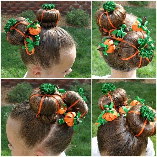 Adorable Halloween Bun Hairstyle