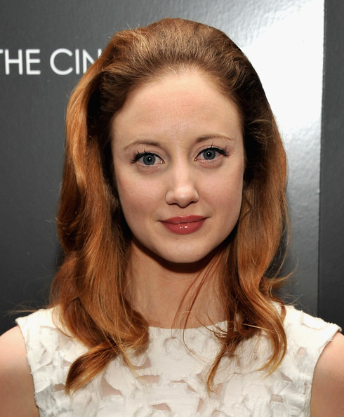 Andrea Riseborough Teased Hair