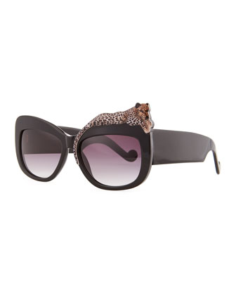 Anna-Karin Karlsson Rose et la Mer Leopard Sunglasses