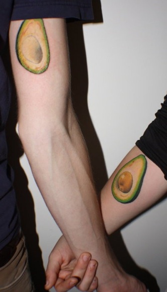 Avocado Couple Tattoo