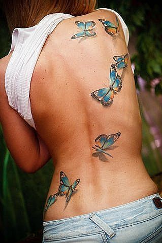 Back Butterfly Tattoo