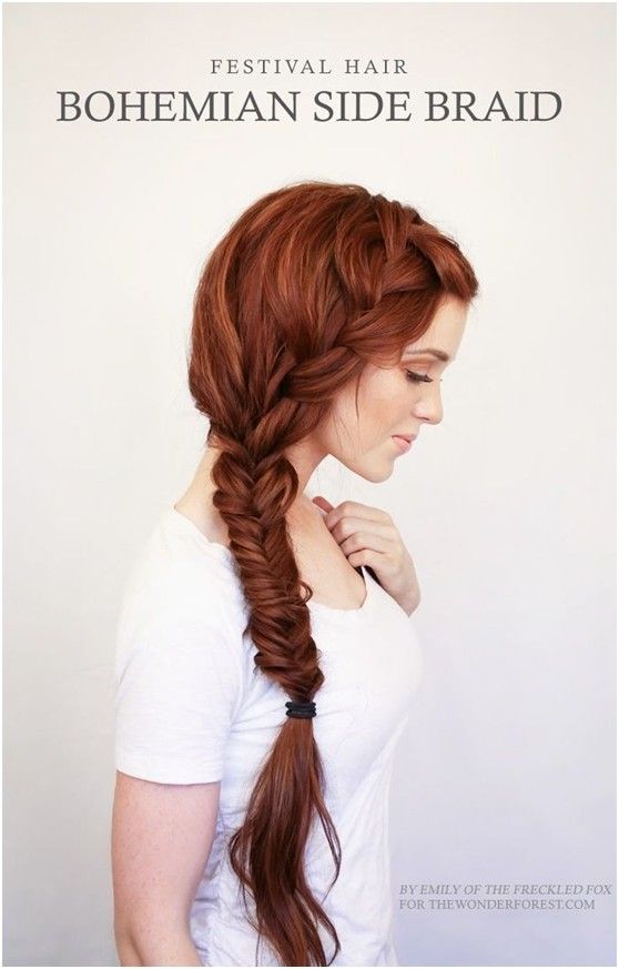 Bohemian Side Braid Hairstyle