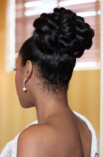 Braided Black Updo Hairstyle
