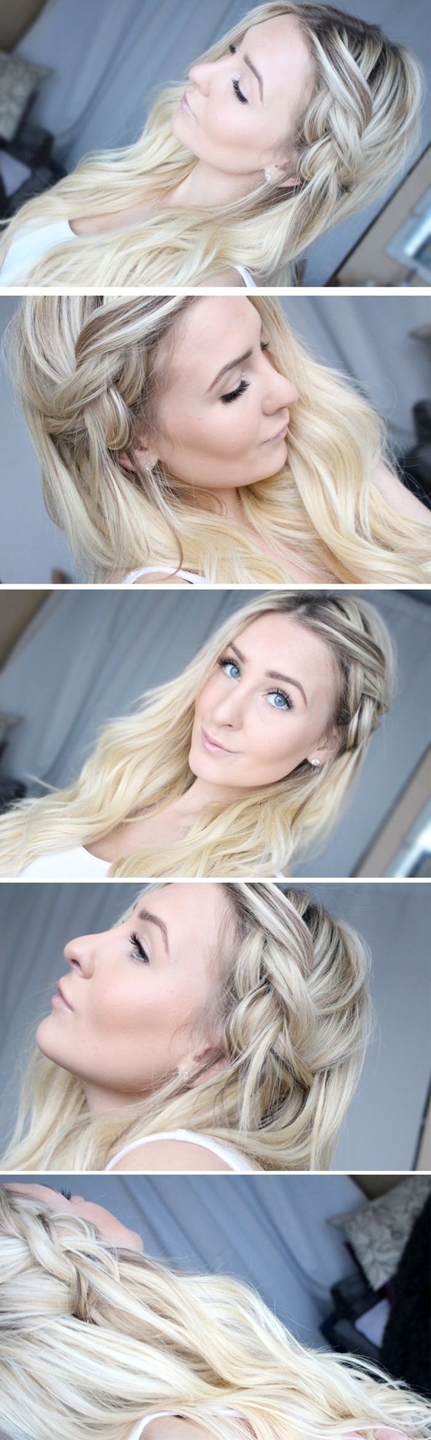 Braided Half Updo Hairstyle