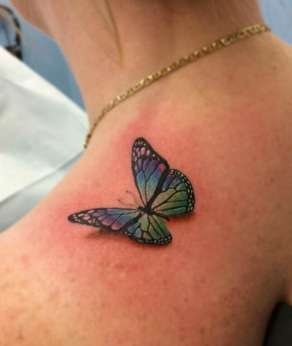 Butterfly Tattoo on Shoulder