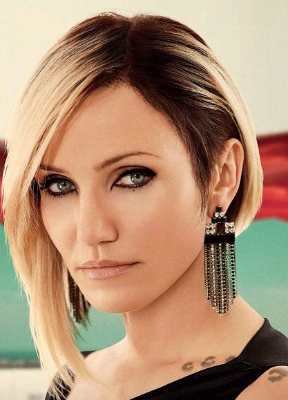 Amazing Asymetrical Bob - Cameron Diaz Hairstyles