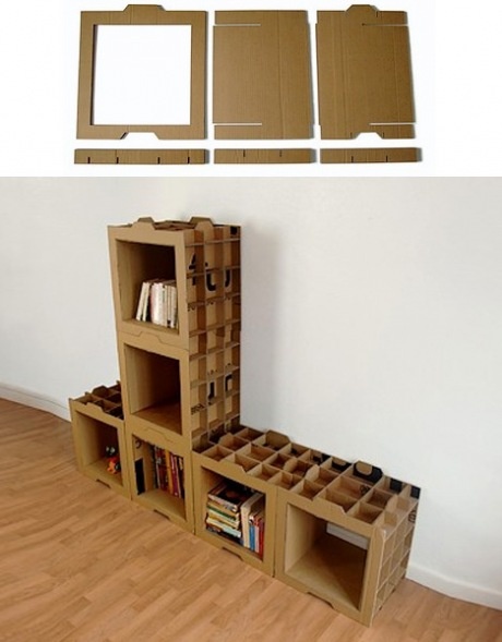 Cardboard Bookcases