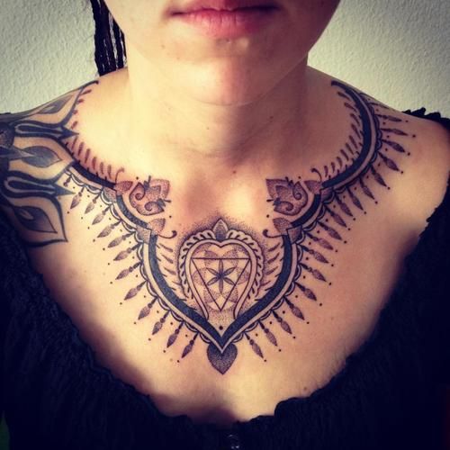 Chest Tattoo for Women