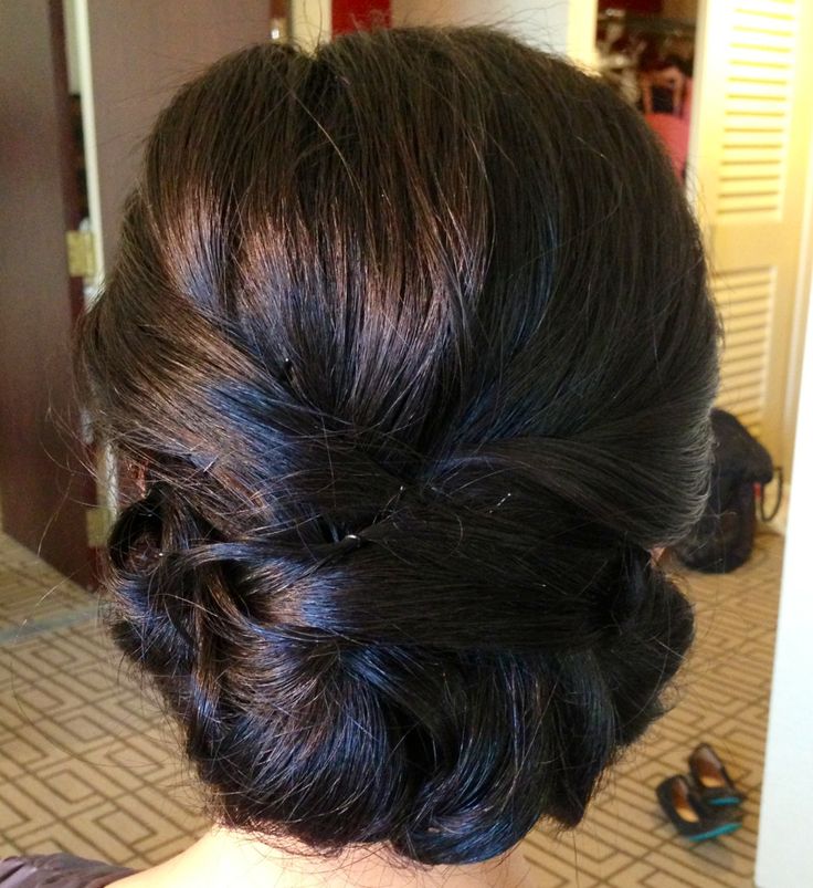 Classic Wedding Updo for Black Hair