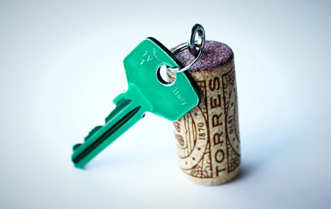 Cork Key Chain