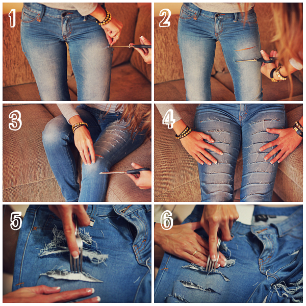 Cut Out Jeans