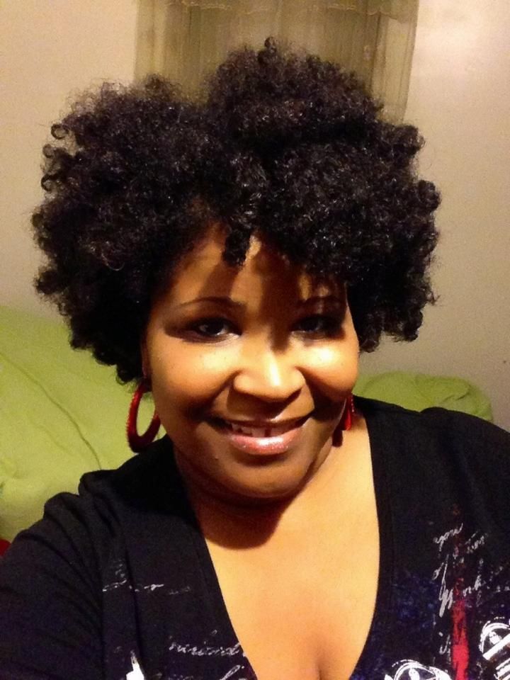 Cute Short Black Curly Hairstyle