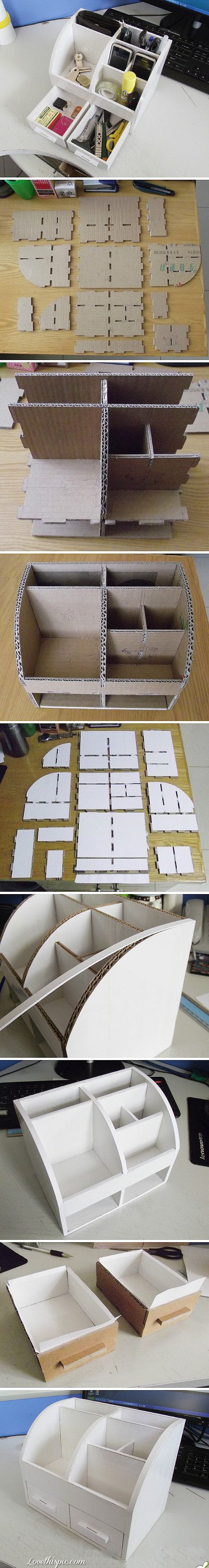 DIY Cardboard Organizer