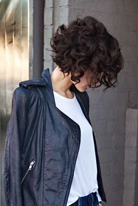 Dark Chocolate Short Curly Hairstyle