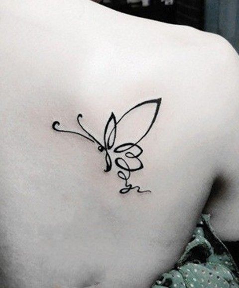 Easy Butterfly Tattoo