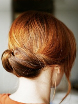 Elegant Updo for Mid-length Hair