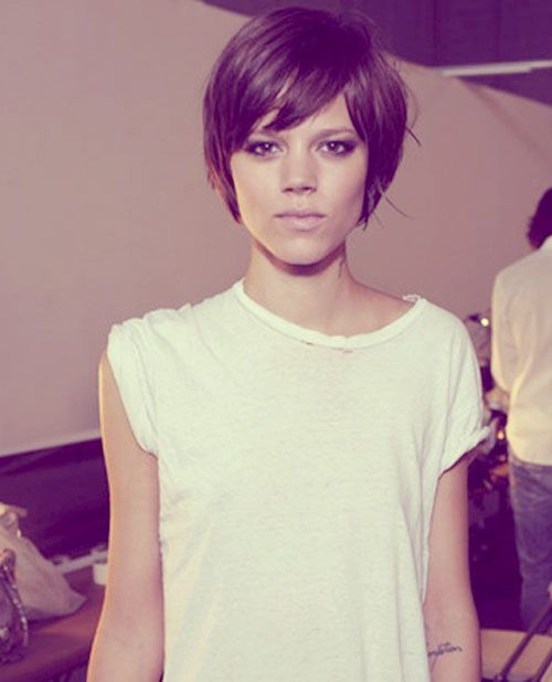 Freja Beha Short Haircut