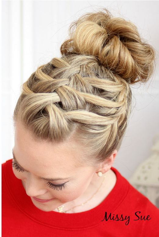 French Braided Bun Hairstyle