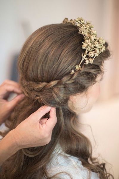 French Braided Headband Hairstyle