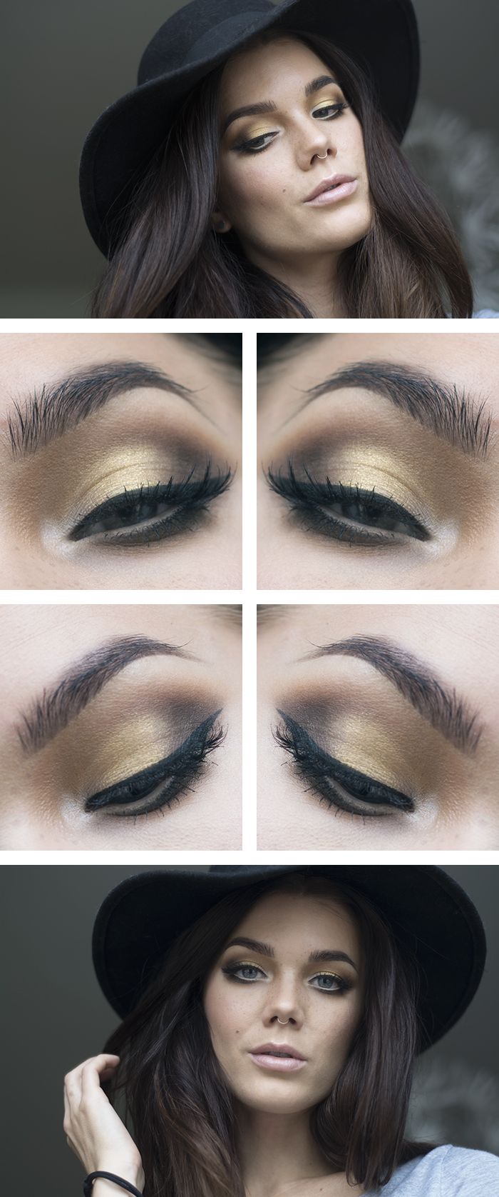 Golden Glossy Eye Shadow