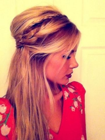 Half Up Bohemian Hairstyle