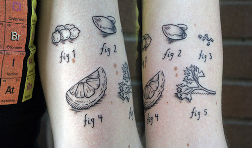 Interesting Ingredients Tattoos