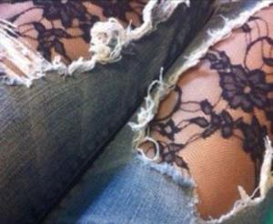 Lace Jeans