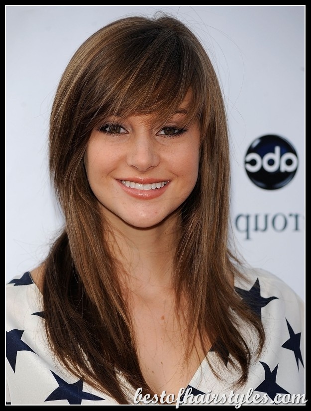 Long Straight Hairstyle With Bangs