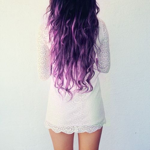 Long Wavy Purple Hairstyle