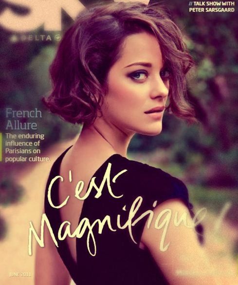 Marion Cotillard Short Curly Bob Hairstyle