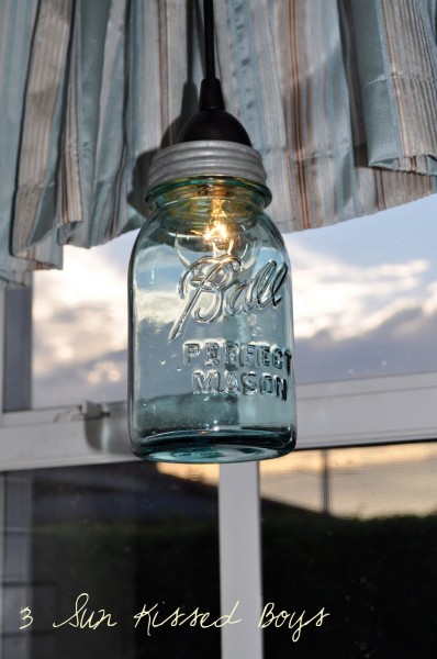 Mason Jar Pendant Lamp