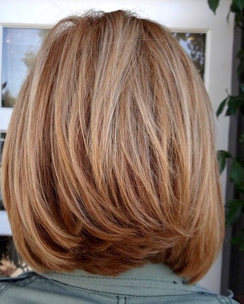 Medium Length Layered Bobs