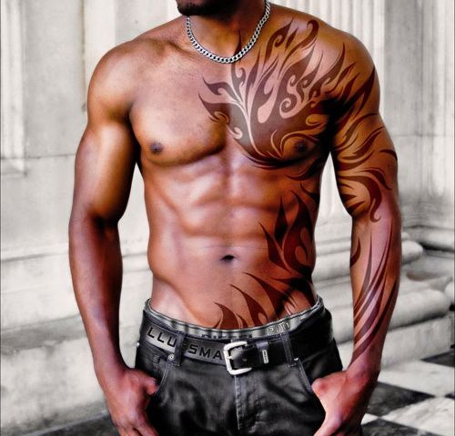 Men Chest Tattoo